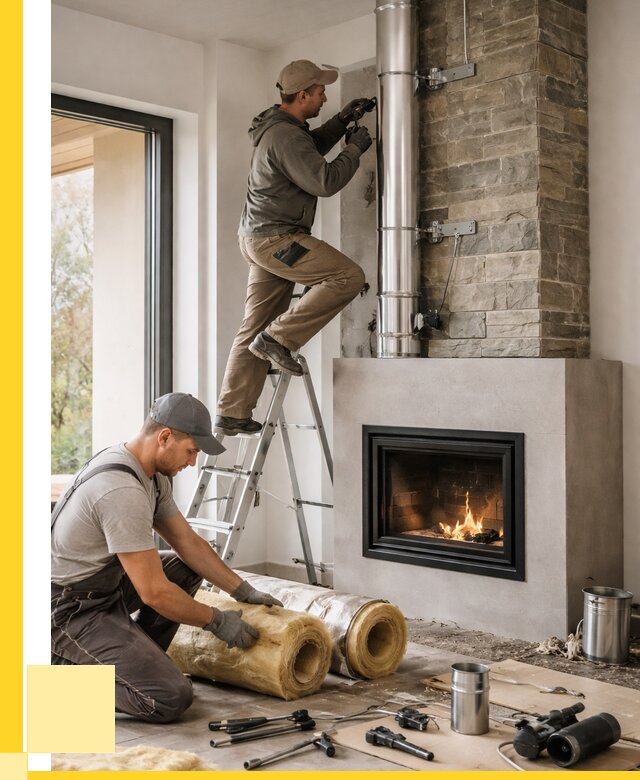 Монтаж дымоходов для каминов в Туле от 15254 р. ЭриданТул