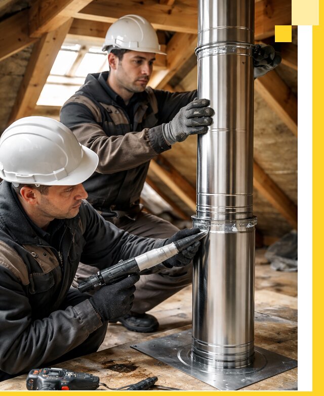 Монтаж дымоходов для каминов в Туле с гарантией качества