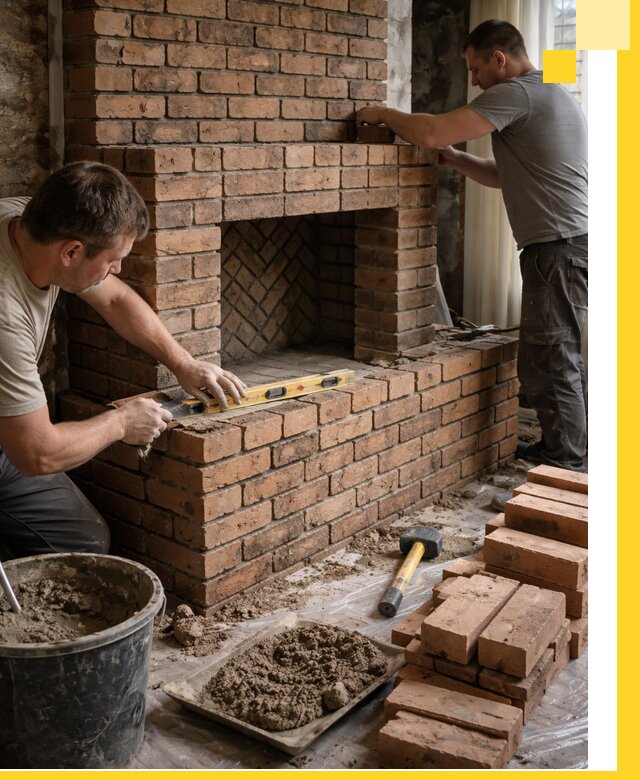 Изготовление и установка кирпичных каминов в Туле