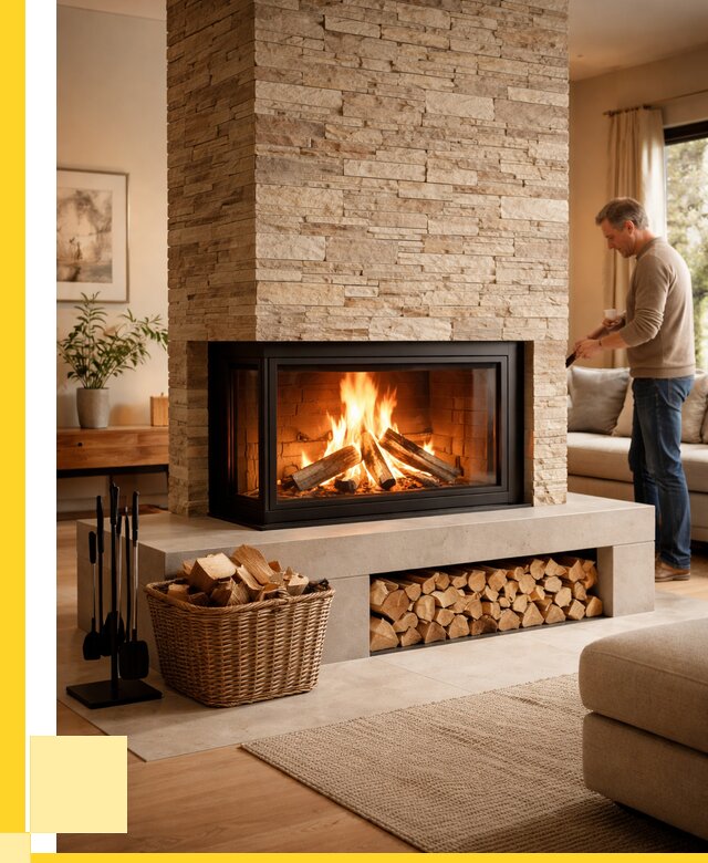 Дровяной камин под ключ в Туле от 203380 р. | ЭриданТул