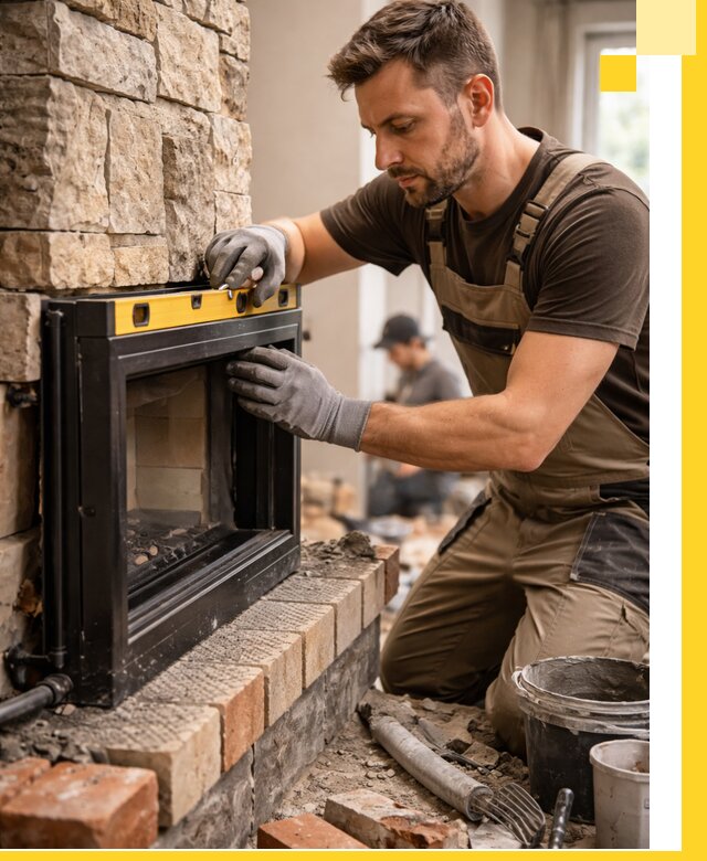 Дровяные камины под ключ в Туле: монтаж, обустройство