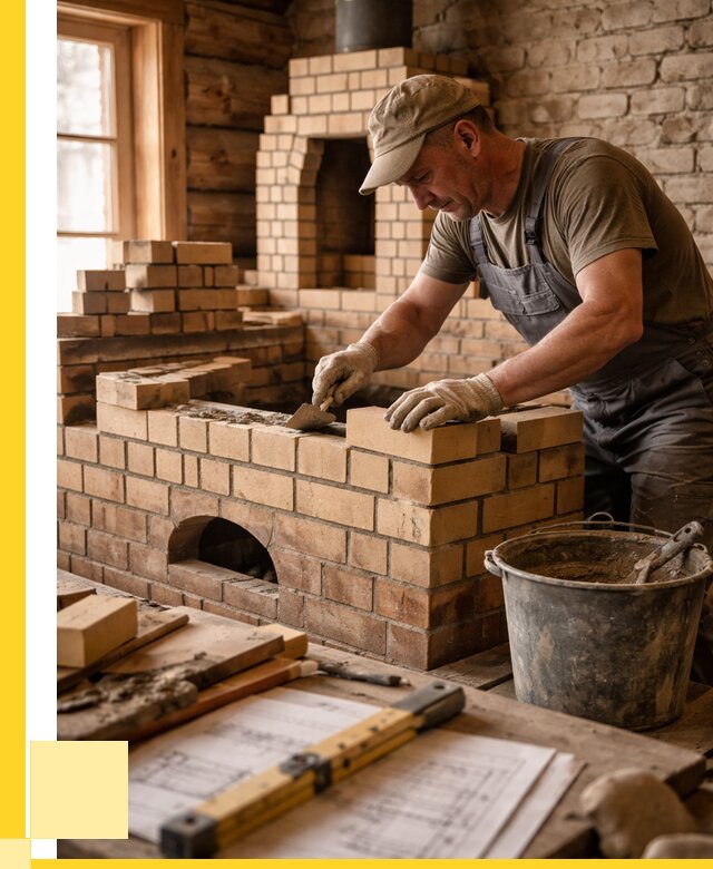 Кладка печей из кирпича в Туле цены от 30507 р. - ЭриданТул