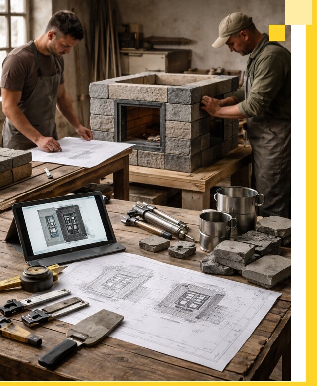 Разработка проектов печей с согласованием и монтажом в Туле