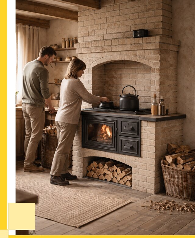 Печи с плитой в Туле от 45761 р. | ЭриданТул — кирпичная печь