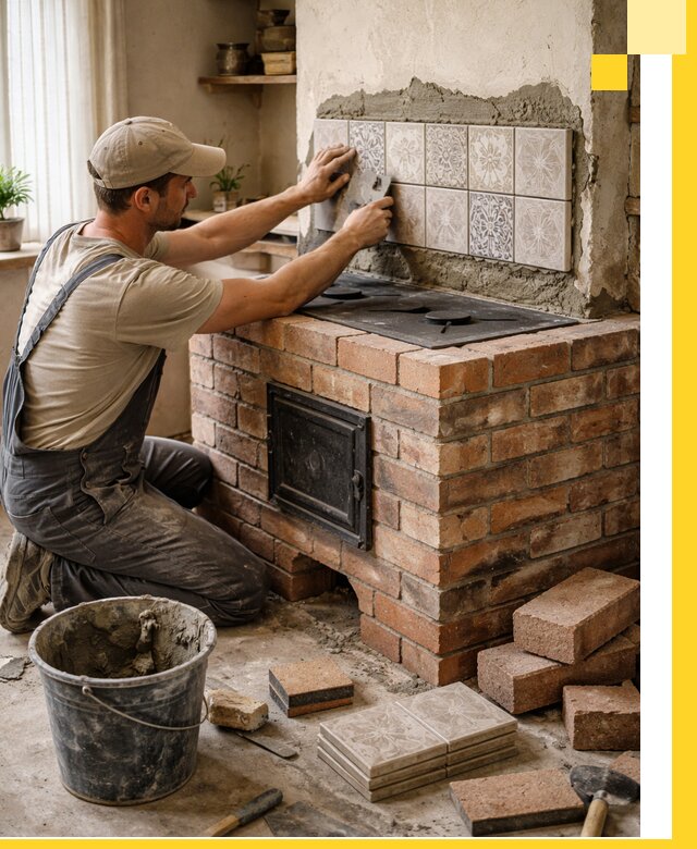 Печи с плитой на заказ монтаж гарантия и сервис в Туле