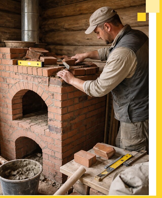 Изготовление и установка русских печей в Туле под ключ