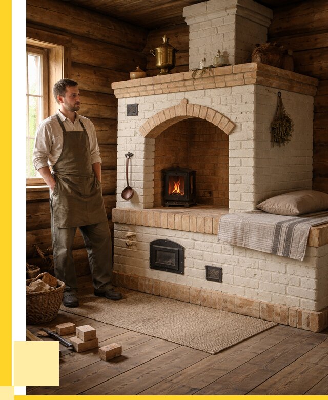 Русские печи с лежанкой под ключ в Туле от 152535 р. ЭриданТул