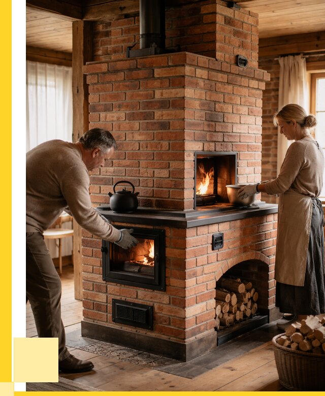 Печи для загородного дома под ключ в Туле от 81352 р. | ЭриданТул