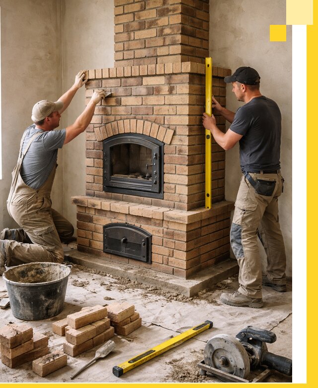 Продажа и установка печей и каминов для дома под ключ в Туле