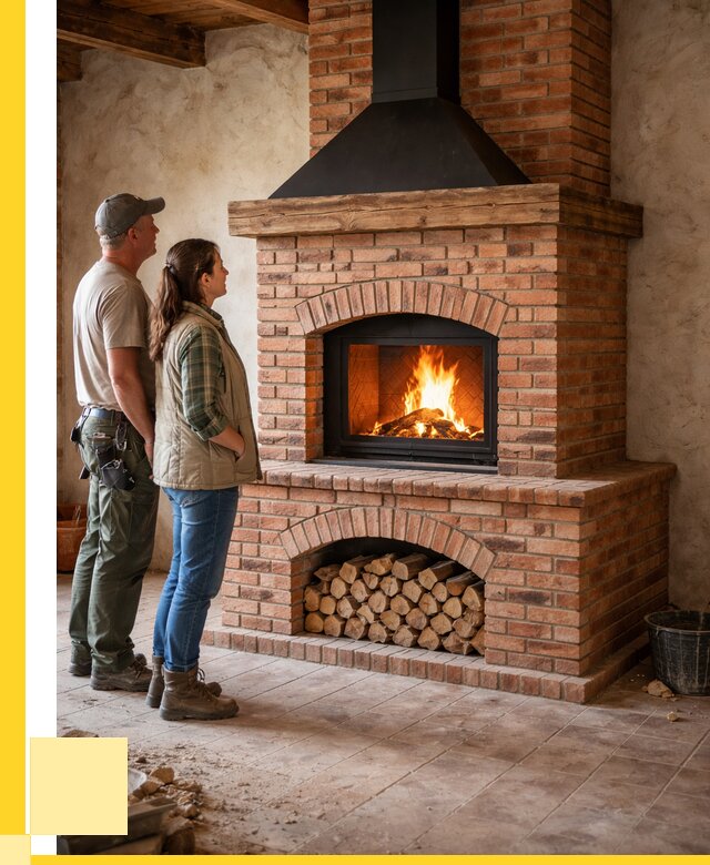 Печи камины из кирпича в Туле от 122028 р. | ЭриданТул