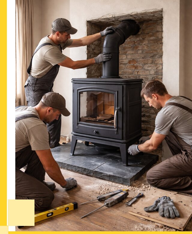 Монтаж печи камина в частном доме в Туле от 25423 р. | ЭриданТул
