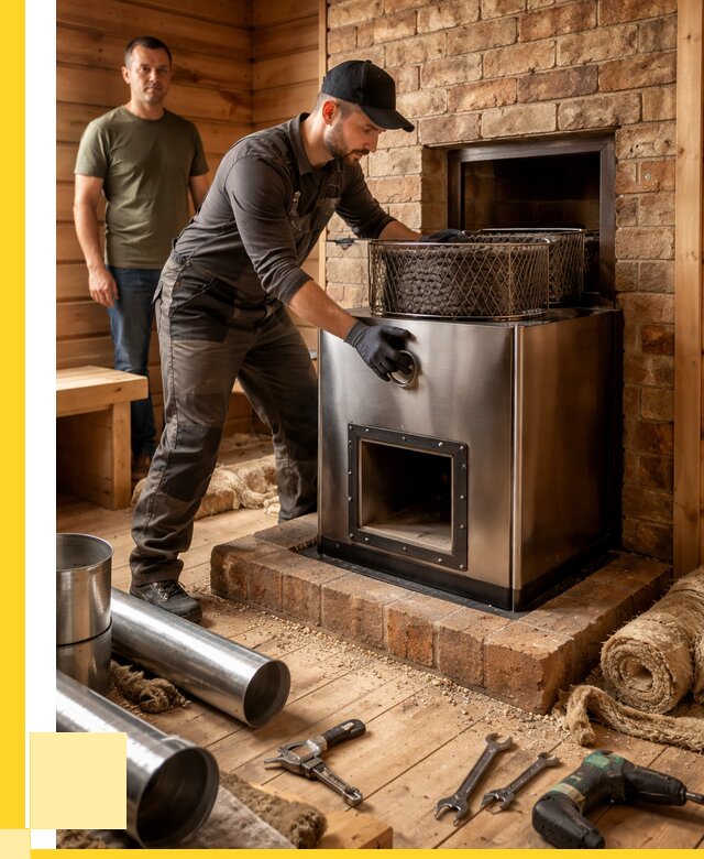 Монтаж банных печей под ключ в Туле от 18304 р., ЭриданТул