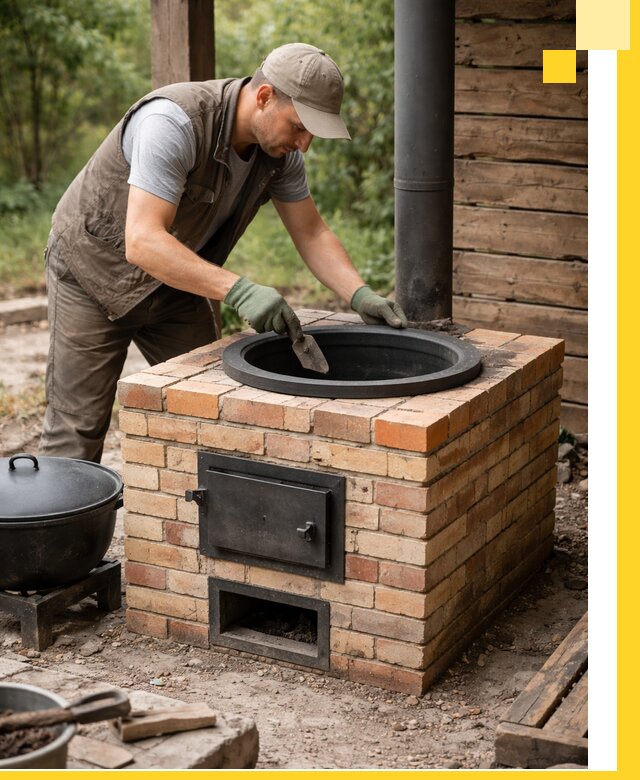 Изготовление и установка печей для казана в Туле под ключ