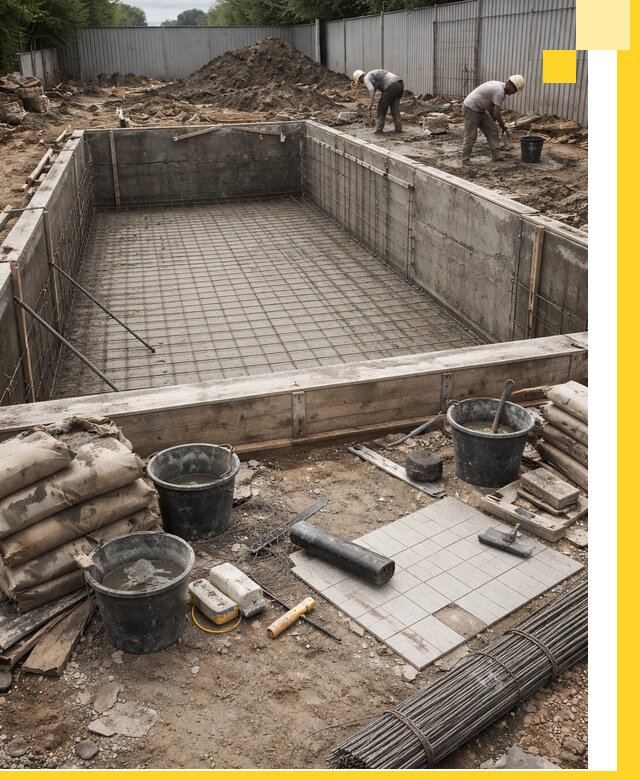 Строительство бассейнов под ключ в Туле, дизайн и монтаж