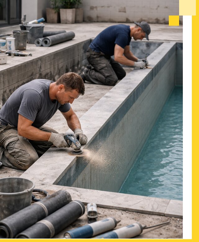 Профессиональный ремонт бассейнов под ключ в Туле