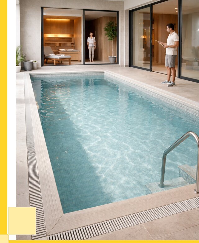 Отделка бассейна пленкой ПВХ в Туле от 3559 р. - ЭриданТул