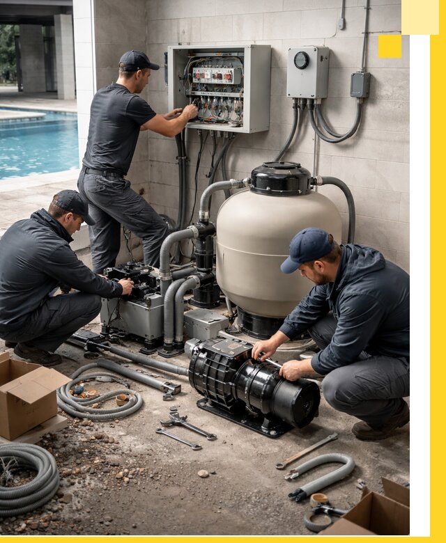 Профессиональный монтаж оборудования для бассейнов в Туле