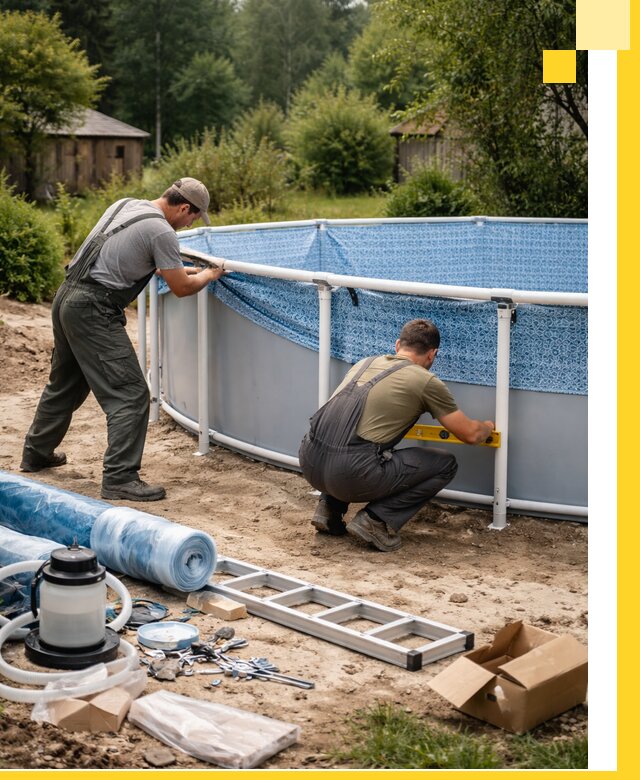 Установка и монтаж каркасных бассейнов в Туле под ключ