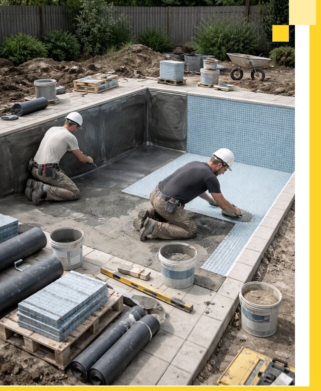 Проектирование и строительство стационарных бассейнов в Туле