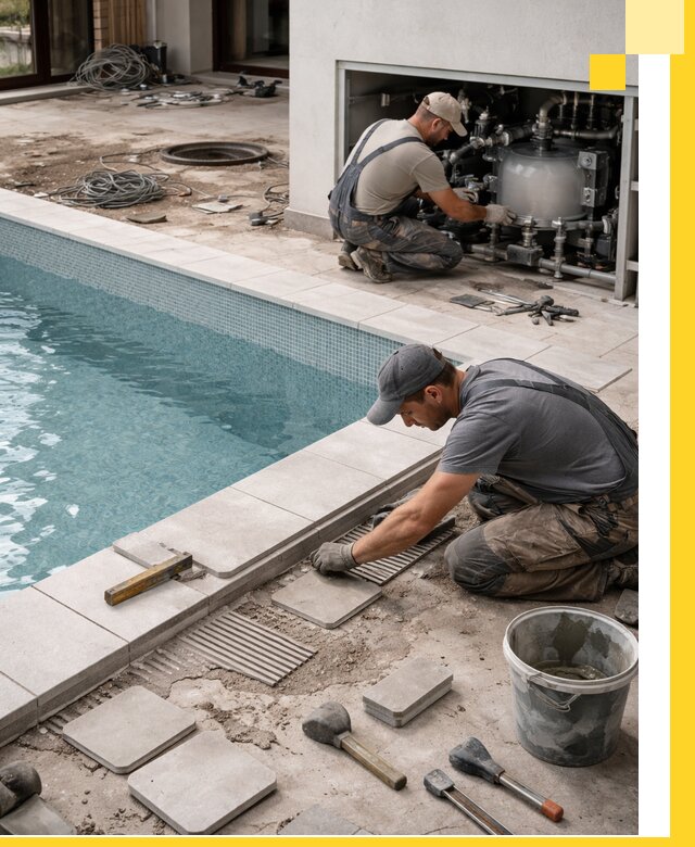 Строительство и монтаж бассейнов в коттедже в Туле