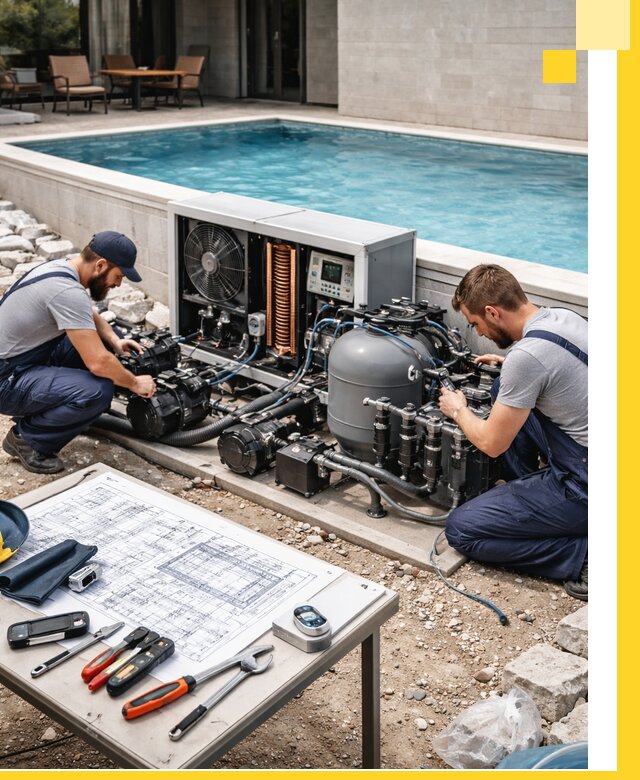 Проектирование и монтаж бассейнов с подогревом в Туле