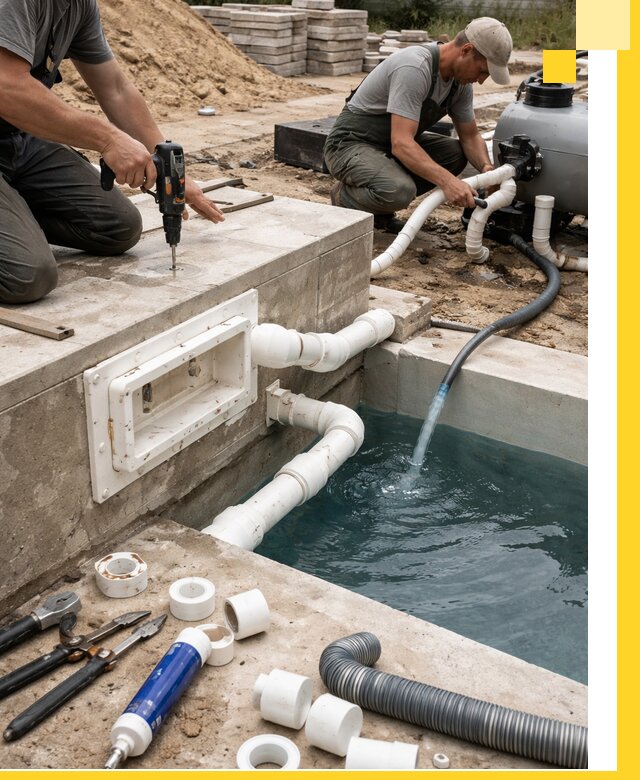 Строительство скиммерных бассейнов под ключ в Туле