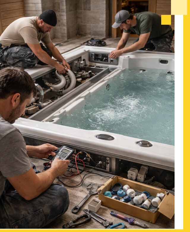 Гидромассажные бассейны под ключ в Туле, дизайн и монтаж