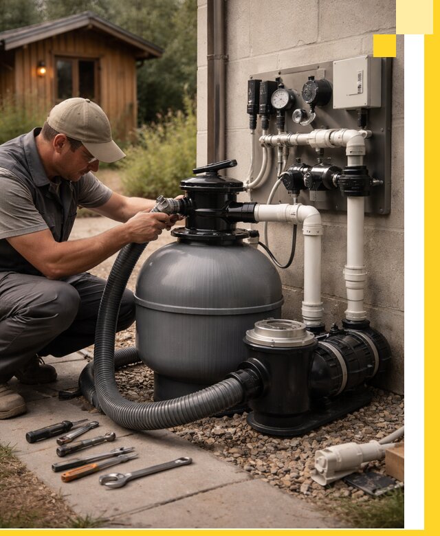 Продажа и монтаж фильтров и насосов для бассейнов в Туле