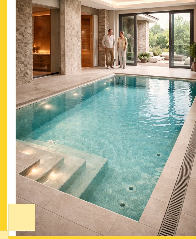 Бассейн во дворе в Туле: проект, отделка от 1220280 р. | ЭриданТул