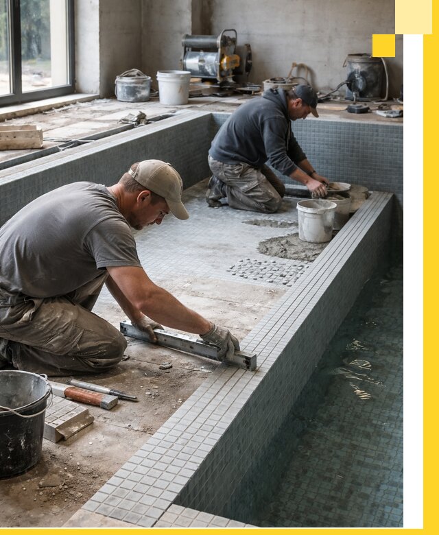 Строительство бассейна в частном доме в Туле под ключ