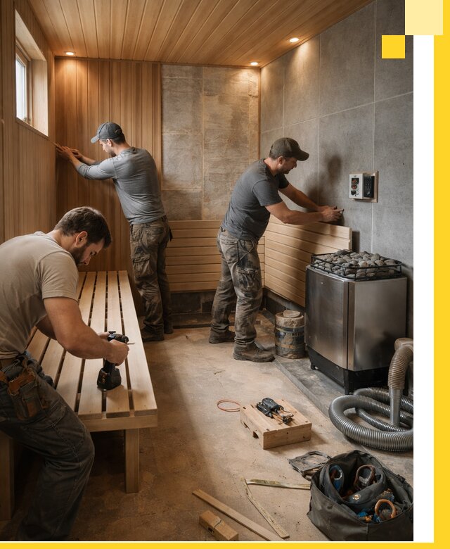 Сауны под ключ в Туле, проектирование, строительство, отделка