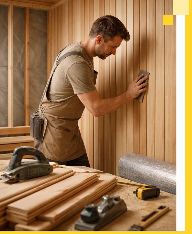 Профессиональная отделка саун и парных под ключ в Туле