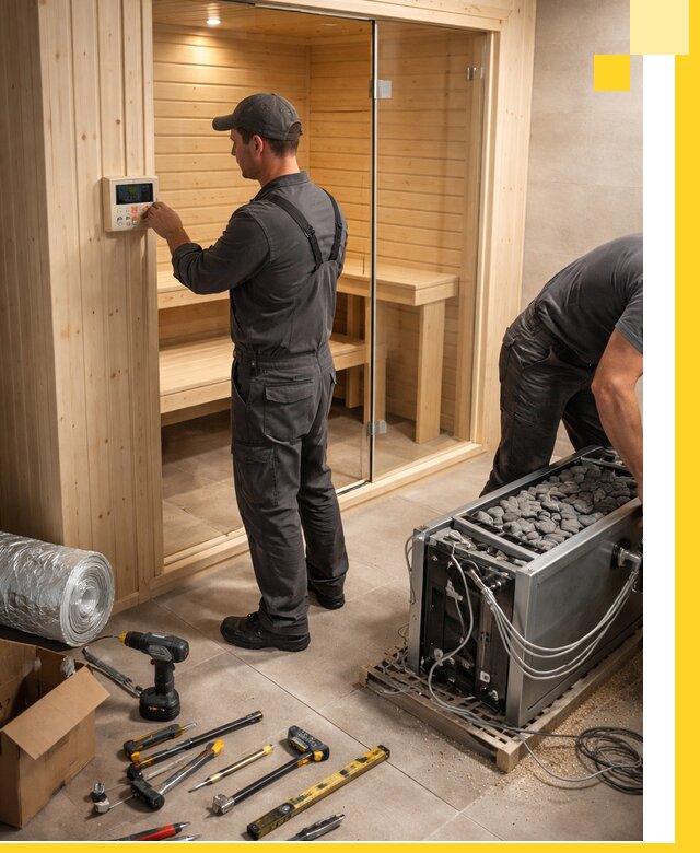 Поставка, установка и монтаж электрических саун в Туле