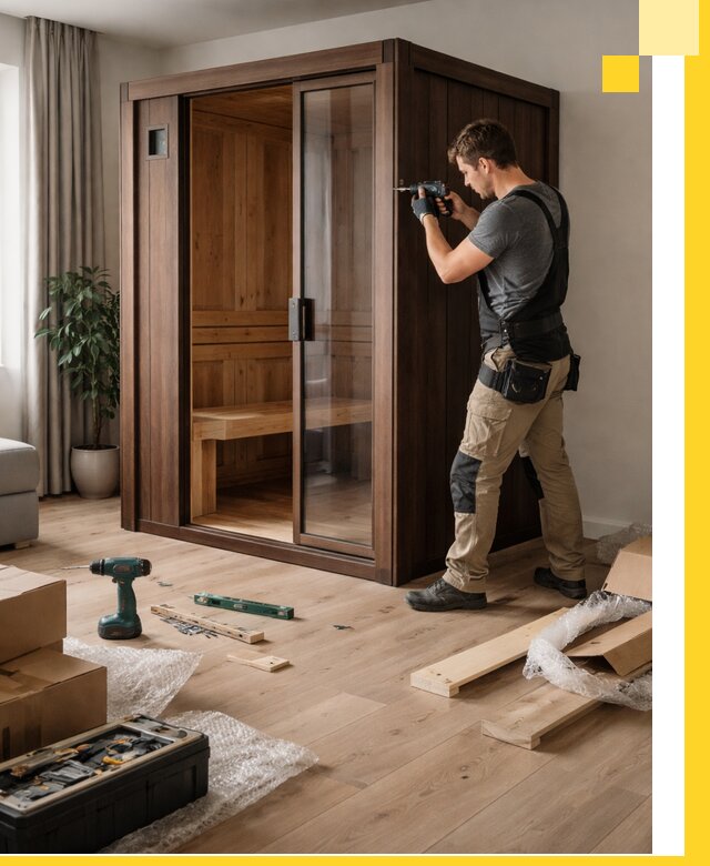 Установка и производство мини саун под ключ в Туле