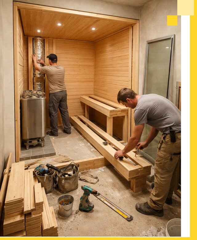 Проектирование и установка домашних саун под ключ в Туле