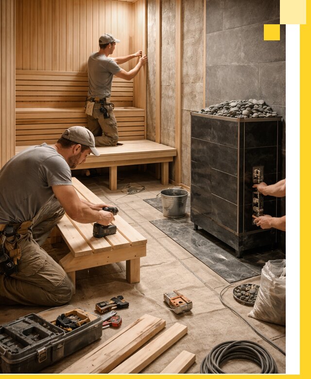 Дизайн и строительство интерьерных саун под ключ в Туле