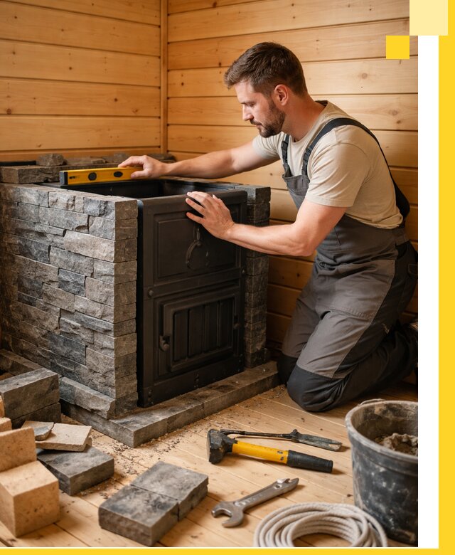 Производство и установка печей для саун под ключ в Туле