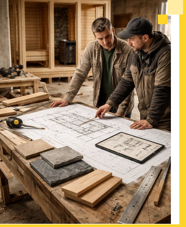 Проекты бань под ключ и планы строительства в Туле