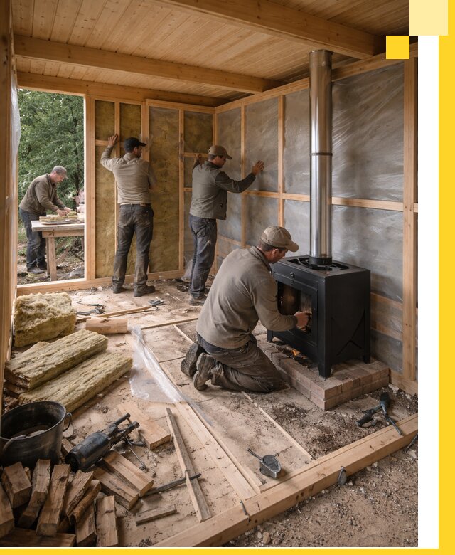 Профессиональный монтаж бань под ключ в Туле для дома