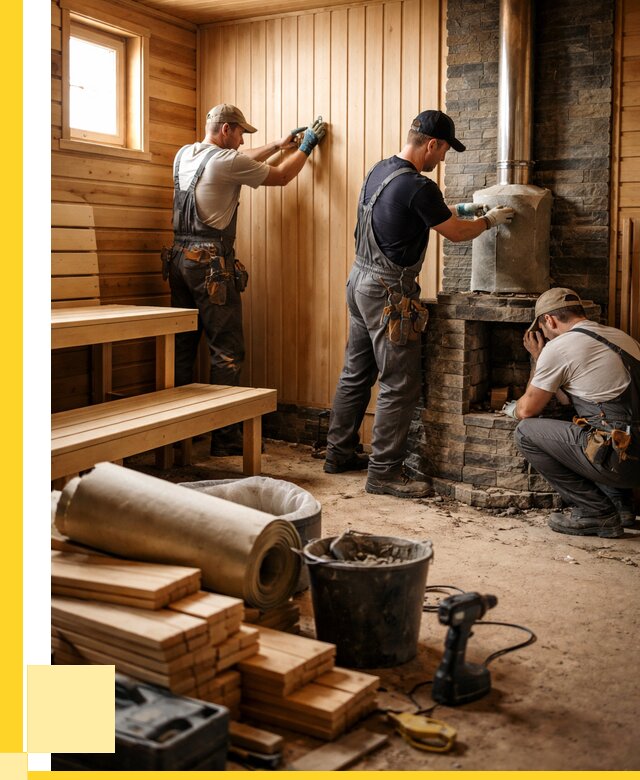 Ремонт бань под ключ в Туле от 45761 р. | ЭриданТул