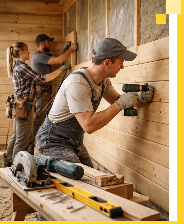 Обшивка бань под ключ в Туле: отделка стен и потолков