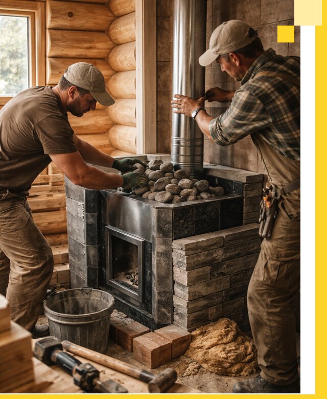 Строительство и отделка русских бань под ключ в Туле