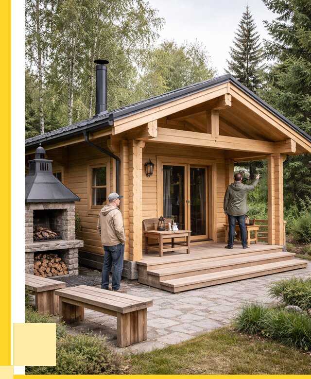 Деревянные бани под ключ в Туле от 457605 р. | ЭриданТул