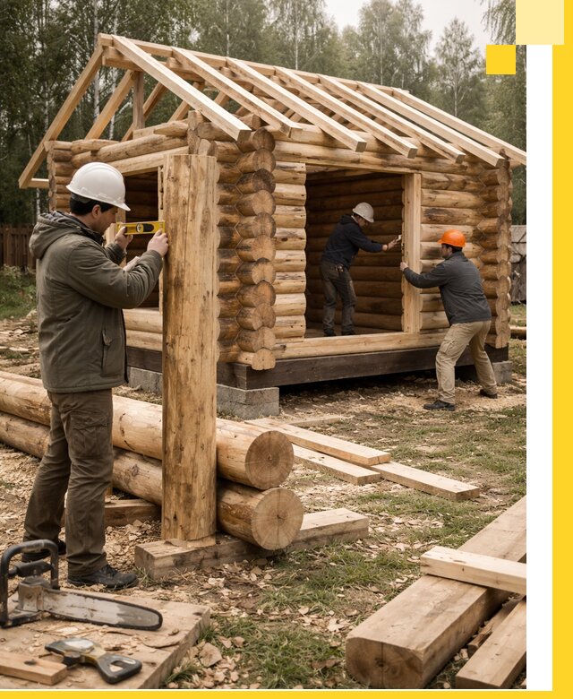 Строительство бань для дачи под ключ в Туле с доставкой и монтажом