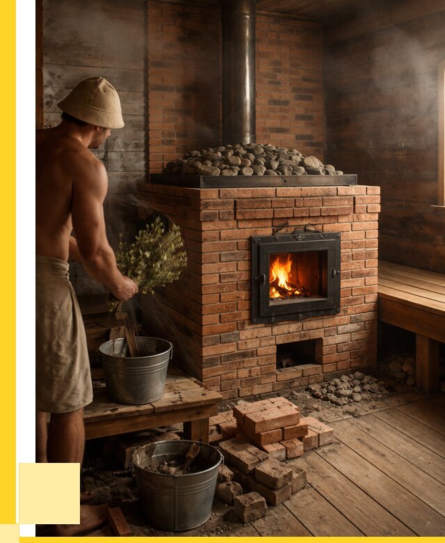 Кирпичные банные печи в Туле от 91521 р. | ЭриданТул