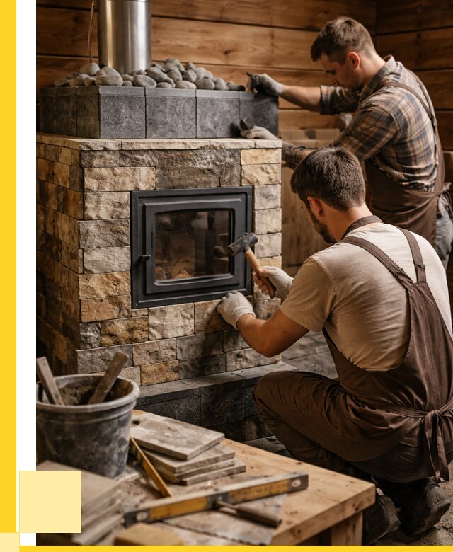 Облицовка банной печи в Туле от 15254 р. | ЭриданТул