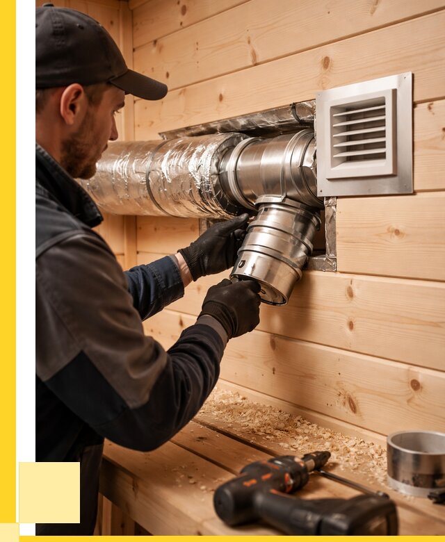 Монтаж вентиляции бани в Туле от 12203 р. | ЭриданТул