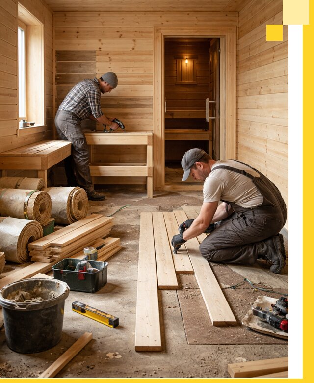 Индивидуальный проект бани с комнатой отдыха под ключ в Туле