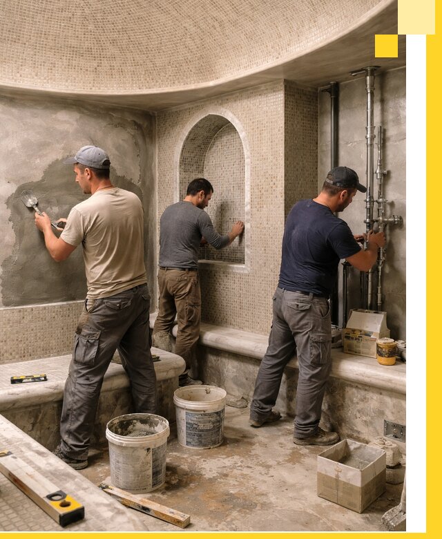 Профессиональный монтаж хамамов под ключ в Туле с гарантией