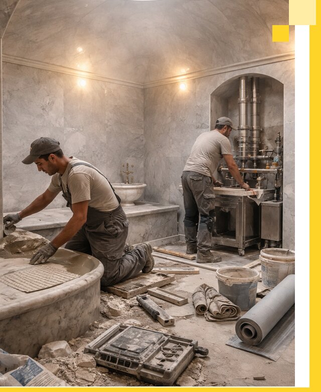 Строительство турецких бань хаммам под ключ в Туле